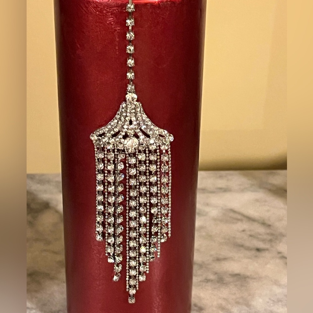 NWOT Xmas Elegant Rhinestone Tassel Christmas ornaments. Sage and Co.